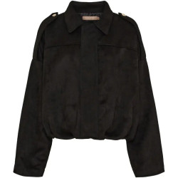 kurtka czarna oversize z...
